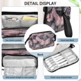 thumbnail image 4 of Nylon Fish Mouth Pencil Case with Large Capacity Zipper Pencil Pouch Pink with Gold Butterfly Pencil Bag Organizers, 4 of 7