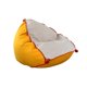 thumbnail image 3 of Silla con Bolsa de Frijoles, Sofá Perezoso con Relleno, Tatami, Sofá Suave, Cómoda Tumbona de Lona para Dormitorio, Sala de Estar, Terraza Acristalada Amarillo, 3 of 8