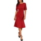 thumbnail image 1 of INSPIRE CHIC Vestido de cóctel para mujer con mangas de cuentas, vestido formal de invitada de boda tipo sirena, bodycon midi 2XL rojo oscuro, 1 of 6