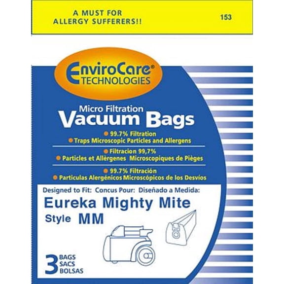 Replacement Part For Eureka Sanitaire Mighty Mite Vacuum Cleaner Style MM Bags 3670 # 153