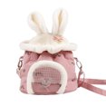 thumbnail image 1 of Bolsa de transporte para hámster Bolsa de transporte para animales pequeños Bolsa de viaje Irfora Rosa, 1 of 7