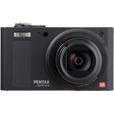 Pentax Optio RZ-18 16 MP Digital Camera with 18x Optical Zoom - Black