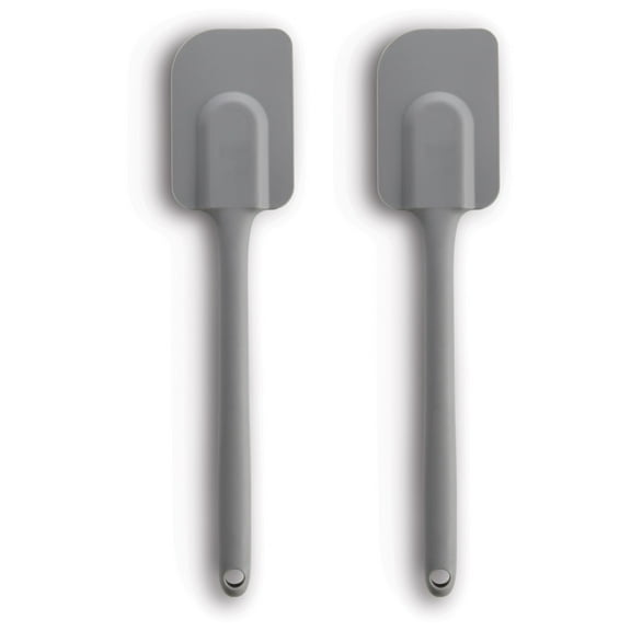 Mrs. Anderson’s Baking Silicone Spatula, Flexible and Non-Stick, Grey, Set of 2
