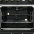 thumbnail image 5 of Marco 30-inch Gas Range Black & Antique Brass Design, 4 Burners 37,000 BTU, 4.32 cu.ft. Convection Oven, 5 of 5