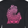 thumbnail image 4 of Inktastic Michigan Silhouette Mandala Long Sleeve T-Shirt, 4 of 5