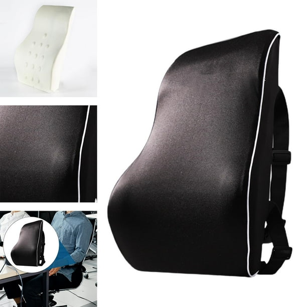 Almohadas lumbares mejora la posturalele la de la espalda almohada de apoyo para la cinturo para profesores de sillas de oficina Negro Gloria Almohada de soporte lumbar Walmart en linea