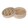 thumbnail image 4 of yotijay Bamboo Steamer Basket Vegetable Steamer Dumpling Steamer Bun Steaming Basket for 21cm, 4 of 9