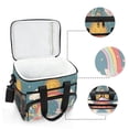 thumbnail image 6 of FORMRS Insulated Cooler Bag 24 Cans Capacity Soft Leakproof Lunch Box with Side Pockets, Blue Rainbow, 6 of 7