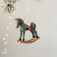 thumbnail image 3 of vnanda Vintage-inspired Holiday Decorations Vintage Christmas Ornaments Retro Christmas Pendant Horse Resin Hanging Ornament for Tree Merry Christmas Home, 3 of 8