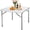 Square, variant on FASCK Folding Table, Indoor Outdoor Portable Plastic Dining Card Table Utility Table for Camping Dining Event Party, White (Round, 48"x48")
