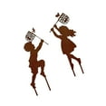 thumbnail image 1 of Craft Iron Children Silhouette Garden Pation In-Ground Statues Boy Girl, 1 of 9