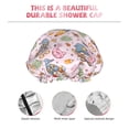 thumbnail image 4 of KLL Hello Summer With Gnome Pattern Shower Cap & Bath Cap for Women,Reversible Oversized Waterproof Shower Caps for all Hair Lengths,Elastic Reusable Bathing Hair Cap, 4 of 7