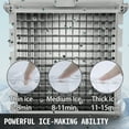 thumbnail image 4 of VEVOR 110V Commercial Ice Maker 100lbs/24h with 15lbs Storage 3x8 Cubes Commercial Ice Machine 110V Automatic Ice Machine for Restaurant Bar Cafe, 4 of 9