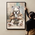 thumbnail image 6 of French Bulldog Dog Poster Print Bathroom Decor - French Bulldog Dog Canvas Wall Art For Bedroom Decor - Colorful Wall Art - Gifts For Women, 6 of 6