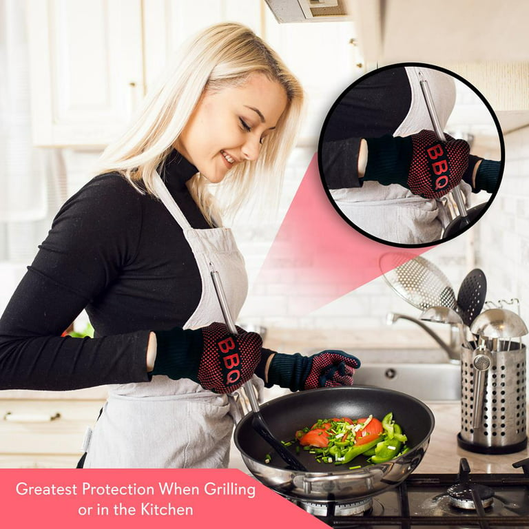 Commercial CHEF BBQ Grilling Gloves - High Heat Resistant Oven