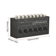 thumbnail image 4 of Amdohai Mini Stereo 6 Channel Passive Mixer RCA Portable Audio, 4 of 5