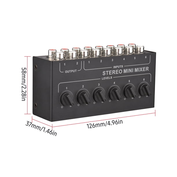 ミキサー】STEREO Passive MIXER Type-R【RCA】 Passive Mixer with Volume Control for RCA Stereo Distribution