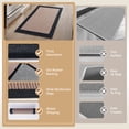 thumbnail image 6 of SIXHOME Kitchen Rugs and Mats 2 PCS Set 20"x32"+20"x48" Non Skid Washable Absorbent Rug Twill Decor Kitchen Floor Mats for in Front of Sink Black Brown, 6 of 7