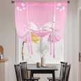 thumbnail image 3 of Valentine's Day Balloon Curtains for Bedroom/Front Door/Bathroom, Pink Bowknot Ribbon Modern Mother's Day Tie Up Curtains 63 Inch Length Light Filtering Kitchen Curtains Shades for Windows 46"x63", 3 of 8