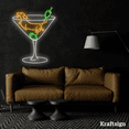 thumbnail image 4 of Craftnamesign Dog In Cocktail Neon Sign, Cocktail LED Sign, Bar Club Decor, 4 of 4