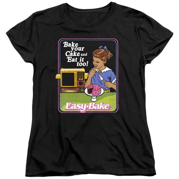 Easy Bake Oven Bake Your Cake S/S Women's T-Shirt Black