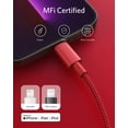 thumbnail image 4 of Cable de carga Anker New Nylon USB-C a Lightning de 1,8 m para iPhone, 4 of 7