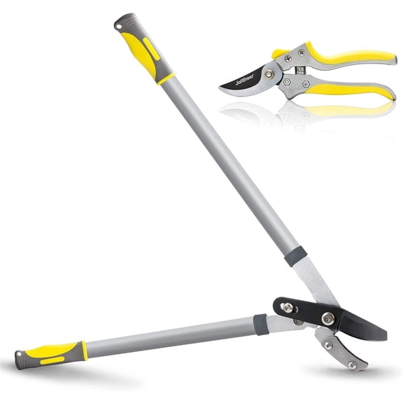 Heavy Duty 30” Anvil Lopper & 8.3” Pruning Shears with Non-Stick Carbon Steel Blades