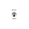 thumbnail image 2 of Uxcell Beads 8mm Stainless Steel 3.5mm Hole Dia Bead for DIY Crafts, Silver Tone 40 Pack, 2 of 6