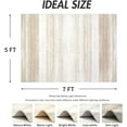 thumbnail image 2 of VUNATE 5'x7' Area Rugs for Living Room Washable Rugs Modern Abstract Area Rug Soft Contemporary Neutral Carpet Indoor Rug for Bedroom Dining Room Office Foldable Nonslip Rug Brown Khaki Cream, 2 of 6