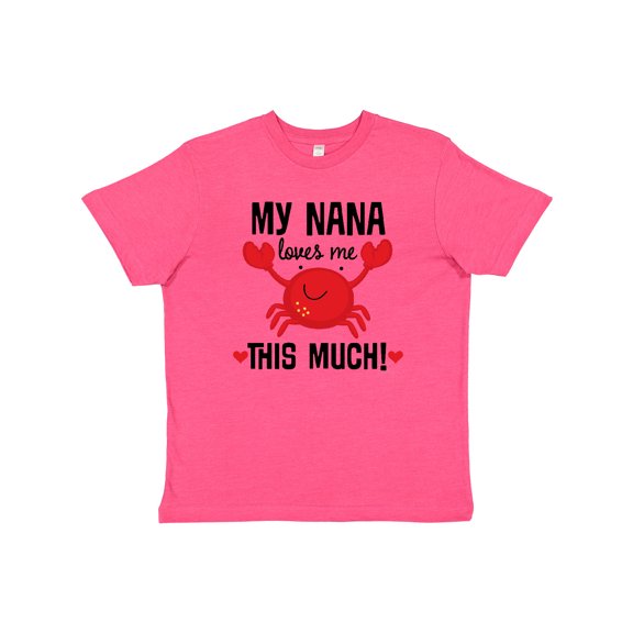 Inktastic Nana Loves Me Grandson Youth T-Shirt