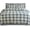 Plaid Navy/Aqua, variant on Elegant Comfort Soft 4-Piece Cotton Flannel Sheet Set -Deep Pocket Fitted Sheet, Flannel Sheets - King, Plaid Gray