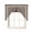 Black, variant on Farm Plaid Swag Valance for Windows, West Texas Star Rustic Farmhouse Black Brown Curtains Valance for Kitchen Living Room Bedroom Bathroom, Light Filtering Swag Valances Drape 56''x36''