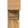 thumbnail image 2 of Ekena Millwork 8"W x 18"D x 18"H Balboa Block Rough Sawn Bracket w/ Offset Brace, Western Red Cedar, 2 of 25