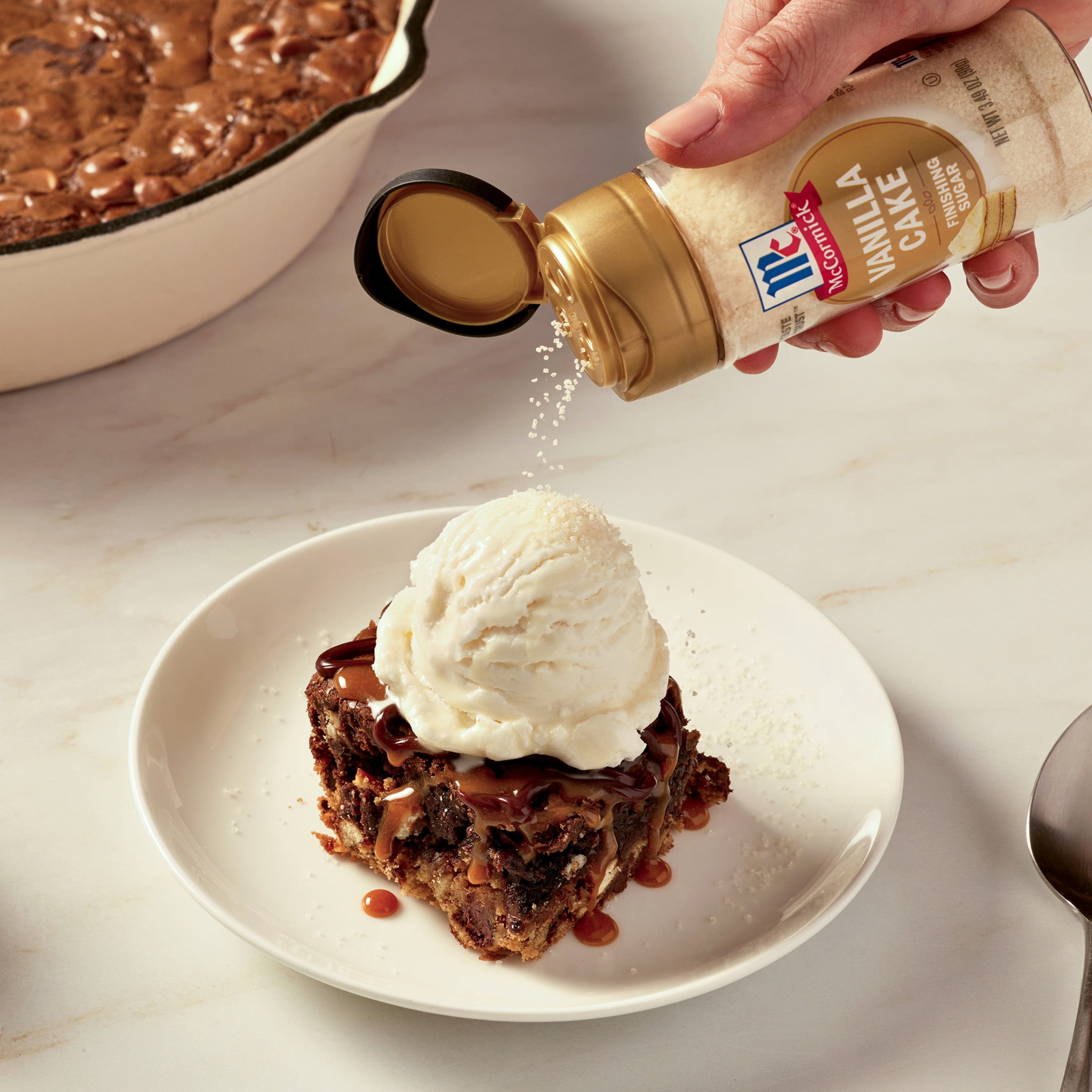 McCormick Vanilla Cake Finishing Sugar, 3.49 oz Bottle