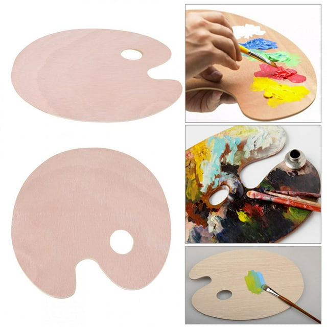 Durable Artist Palette Oval Palette, Vintage For Home Painters School Students