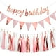 thumbnail image 2 of Banners de decoración de fiesta de cumpleaños de oro rosa rosa para mujeres niñas Banner d kockuu kockuu, 2 of 2