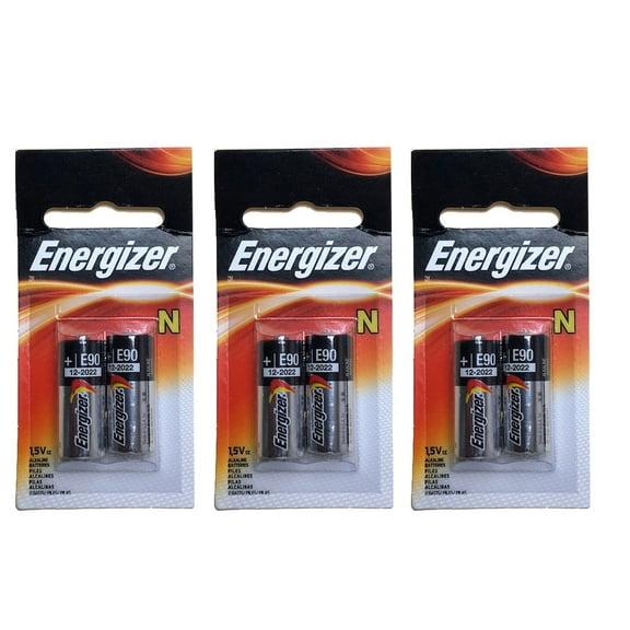 3x 2pk Energizer E90 N 1.5V Alkaline Batteries Compatible with LR1, LR1G, LR1SG