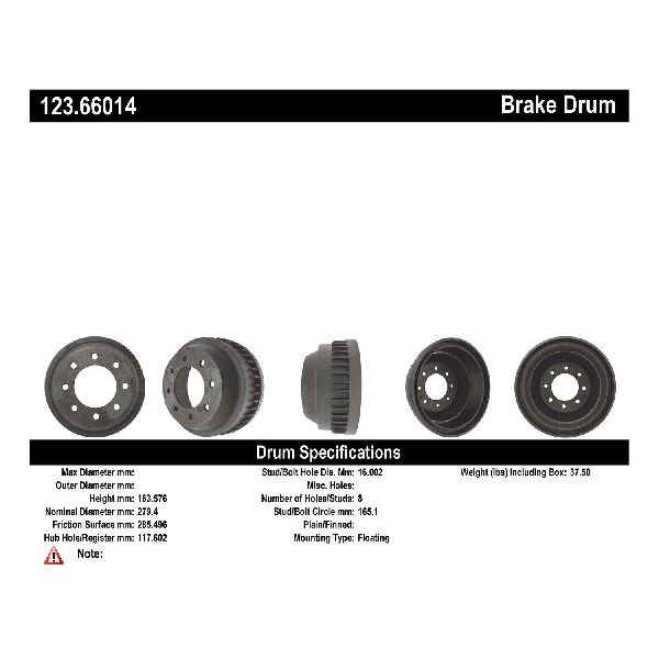 OE Replacement for 19811986 GMC C2500 Suburban Rear Brake Drum (Base