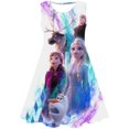 thumbnail image 1 of Disney Frozen Elsa vestido estampado de dibujos animados niños niñas Frozen vestido lindo fiesta de cumpleaños princesa Frozen vestido niñas tamaño 6M-10T3T Gao Jinjia LED, 1 of 2
