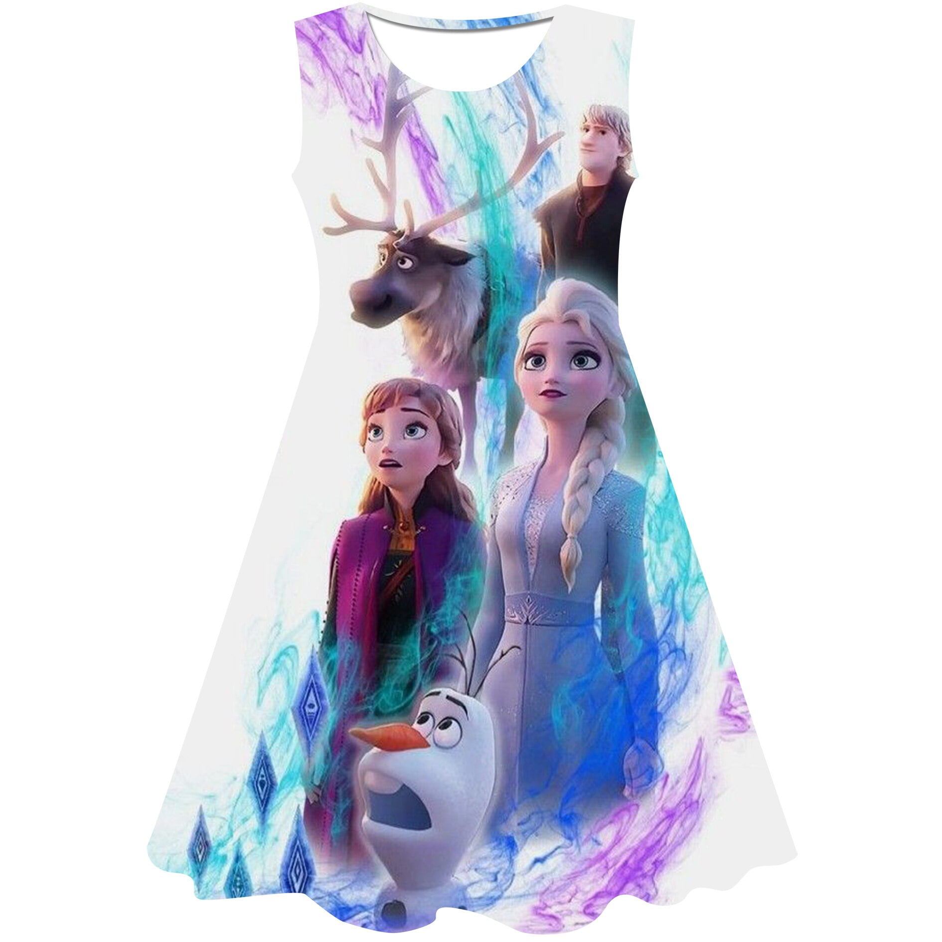 Disney Frozen Elsa robe impression 3D filles robe tenue decontractee mignon fete d anniversaire ete Elsa princesse confort robe de princesse Walmart