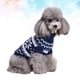 thumbnail image 2 of Suéter navideño con estampado de copos de nieve y cuello alto, ropa adorable para cachorros, suministros para fiestas de disfraces de mascotas abrigadas de invierno, talla XL (azul), 2 of 6