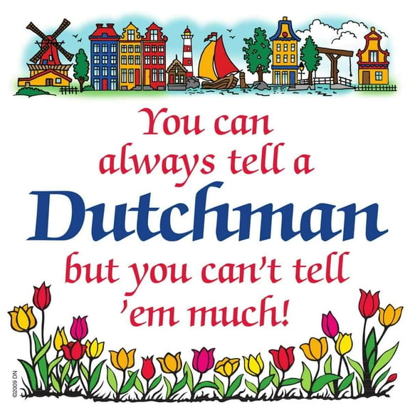 Oktoberfest Haus Multicolor Ceramic Dutch Souvenirs Magnet Tile Tell Dutchman for Home Decor and Fridge Refrigerator Magnet