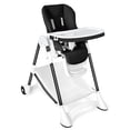 thumbnail image 4 of Costway Trona para Niños y Bebés Silla Alta de Comedor Plegable con Ruedas Doble Bandeja Removible Cojín en PU Altura Regulable 89 x 57 x 105 cm Negro, 4 of 4