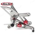thumbnail image 5 of Arashi (Version 2.0) Rearsets for Aprilia RSV4 FACTORY APRC ABS 2013 - 2016 SBK SE / RSV4 2017 - 2021 / Tuono V4 1100 2017 - 2020 Motorcycle Accessories Adjustable Footrest Foot Pegs Gray, 5 of 6