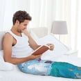thumbnail image 6 of Picia Lighthouse Sea Port Mens Soft Woven Cotton Elastic Waistband Sleep Pajama Pant Lounge Sleep Pant With Pockets And Drawstring-XX-Large, 6 of 9