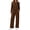 Brown, variant on Womens Two Pieces Sets Summer Outfits Sleeveless Tops and Wide Leg Pants Matching Set Casual Loungewear