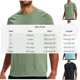 thumbnail image 3 of Ceisia Men's Slim Fit Short Sleeve Crew Neck Tee Solid Color Reflective Performance Sports Top Light Blue XXXL Gifts, 3 of 8