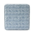 thumbnail image 6 of HomePop Square Storage Ottoman, Indigo Print, 6 of 11