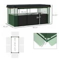 thumbnail image 2 of Raised Garden Bed, Galvanized Steel Planter Box with Crop Cage and Shade Cloth, 2 of 7