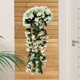 thumbnail image 4 of Kraoden Artificial Violet Hanging Flowers, Silk Wisteria Garland for Wedding and Event Decor, Lifelike Faux Hanging Violets for Home, Office, and Party Decoration, 4 of 6